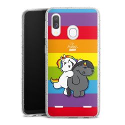 Carry Case Hülle Transparent/glitter ohne Band