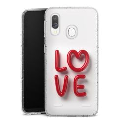 Carry Case Hülle Transparent/glitter ohne Band