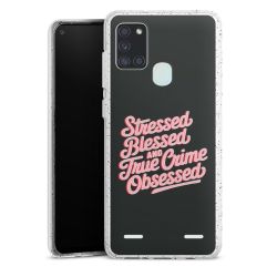 Carry Case Hülle Transparent/glitter ohne Band