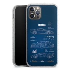 Carry Case Hülle Transparent/glitter ohne Band