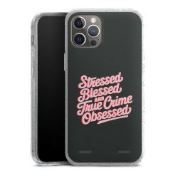 Carry Case Hülle Transparent/glitter ohne Band