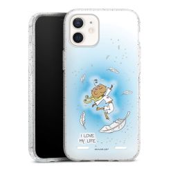 Carry Case Hülle Transparent/glitter ohne Band