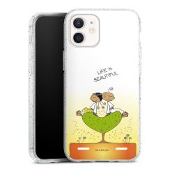 Carry Case Hülle Transparent/glitter ohne Band