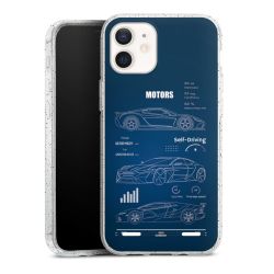 Carry Case Hülle Transparent/glitter ohne Band