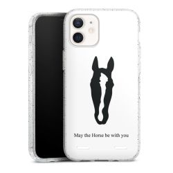 Carry Case Hülle Transparent/glitter ohne Band