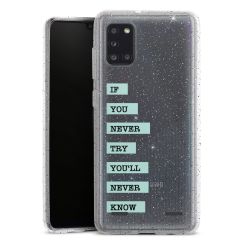 Carry Case Hülle Transparent/glitter ohne Band