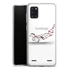 Carry Case Hülle Transparent/glitter ohne Band