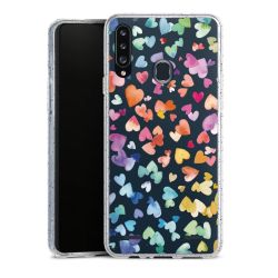 New Carry Case Hülle transparent-glitter