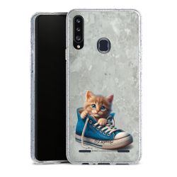 Carry Case Hülle Transparent/glitter ohne Band