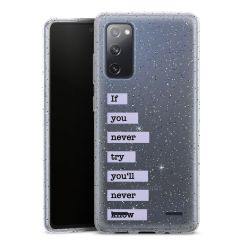 Carry Case Hülle Transparent/glitter ohne Band