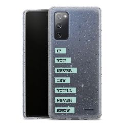 Carry Case Hülle Transparent/glitter ohne Band