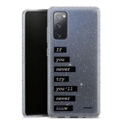 Carry Case Hülle Transparent/glitter ohne Band