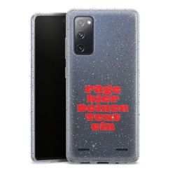 Carry Case Hülle Transparent/glitter ohne Band