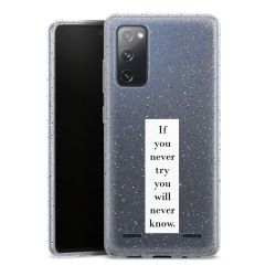 Carry Case Hülle Transparent/glitter ohne Band