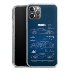 Carry Case Hülle Transparent/glitter ohne Band