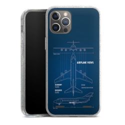 Carry Case Hülle Transparent/glitter ohne Band