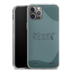 Carry Case Hülle Transparent/glitter ohne Band