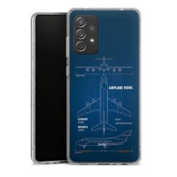 Carry Case Hülle Transparent/glitter ohne Band