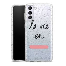 New Carry Case Hülle transparent-glitter