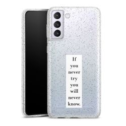 Carry Case Hülle Transparent/glitter ohne Band