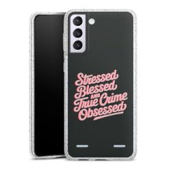 Carry Case Hülle Transparent/glitter ohne Band