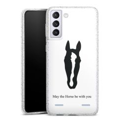 Carry Case Hülle Transparent/glitter ohne Band