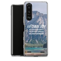 Carry Case Hülle Transparent ohne Band