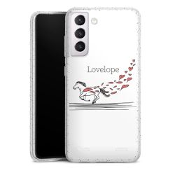 Carry Case Hülle Transparent/glitter ohne Band