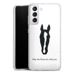 Carry Case Hülle Transparent/glitter ohne Band