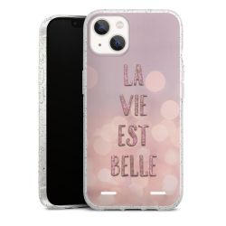 New Carry Case Hülle transparent-glitter