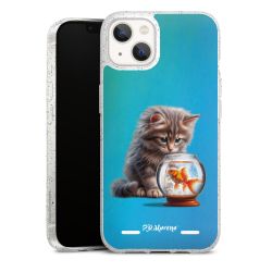 Carry Case Hülle Transparent/glitter ohne Band