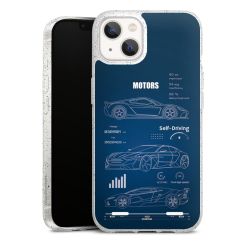 Carry Case Hülle Transparent/glitter ohne Band