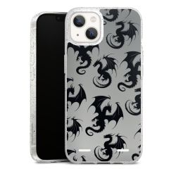 Carry Case Hülle Transparent/glitter ohne Band