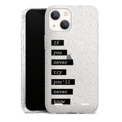 Carry Case Hülle Transparent/glitter ohne Band