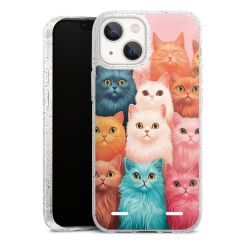 Carry Case Hülle Transparent/glitter ohne Band