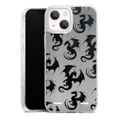 Carry Case Hülle Transparent/glitter ohne Band