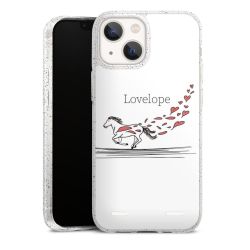 Carry Case Hülle Transparent/glitter ohne Band