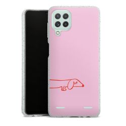 Carry Case Hülle Transparent/glitter ohne Band