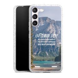 Carry Case Hülle Transparent/glitter ohne Band