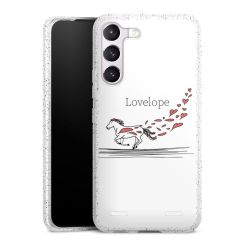 Carry Case Hülle Transparent/glitter ohne Band