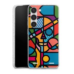 Carry Case Hülle Transparent/glitter ohne Band