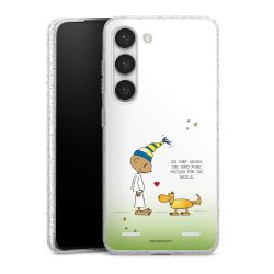 Carry Case Hülle Transparent/glitter ohne Band