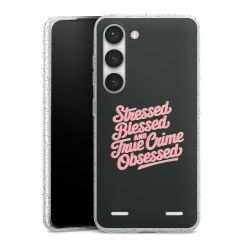 Carry Case Hülle Transparent/glitter ohne Band