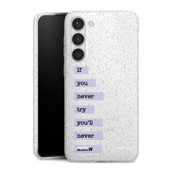 Carry Case Hülle Transparent/glitter ohne Band