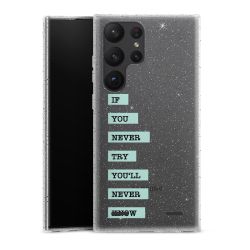 Carry Case Hülle Transparent/glitter ohne Band