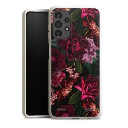 Dunkelrote und rosa Blüten