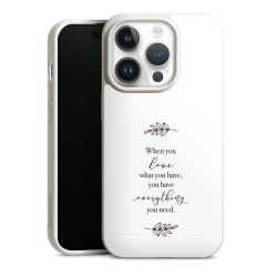 Organic Carry Case Hülle weiss