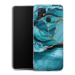 Eisblaue Marmor Landschaft