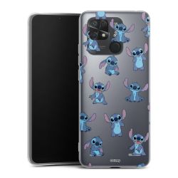 Stitch Faces Pattern Transparent