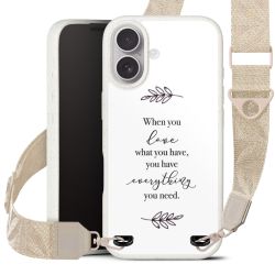 Organic Carry Case Gurtband weiß